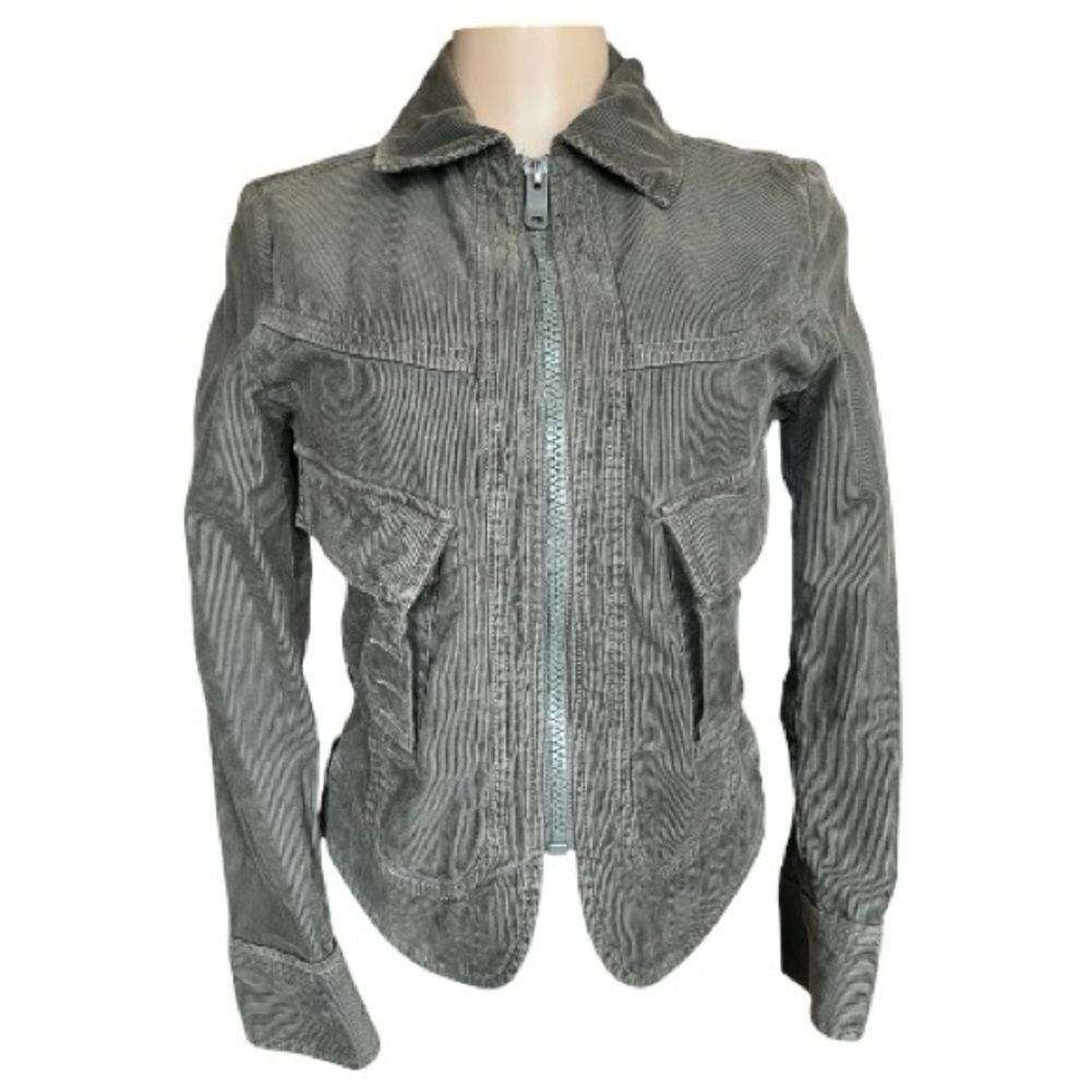 Diesel Women's Utility Jacket in Gray Corduroy